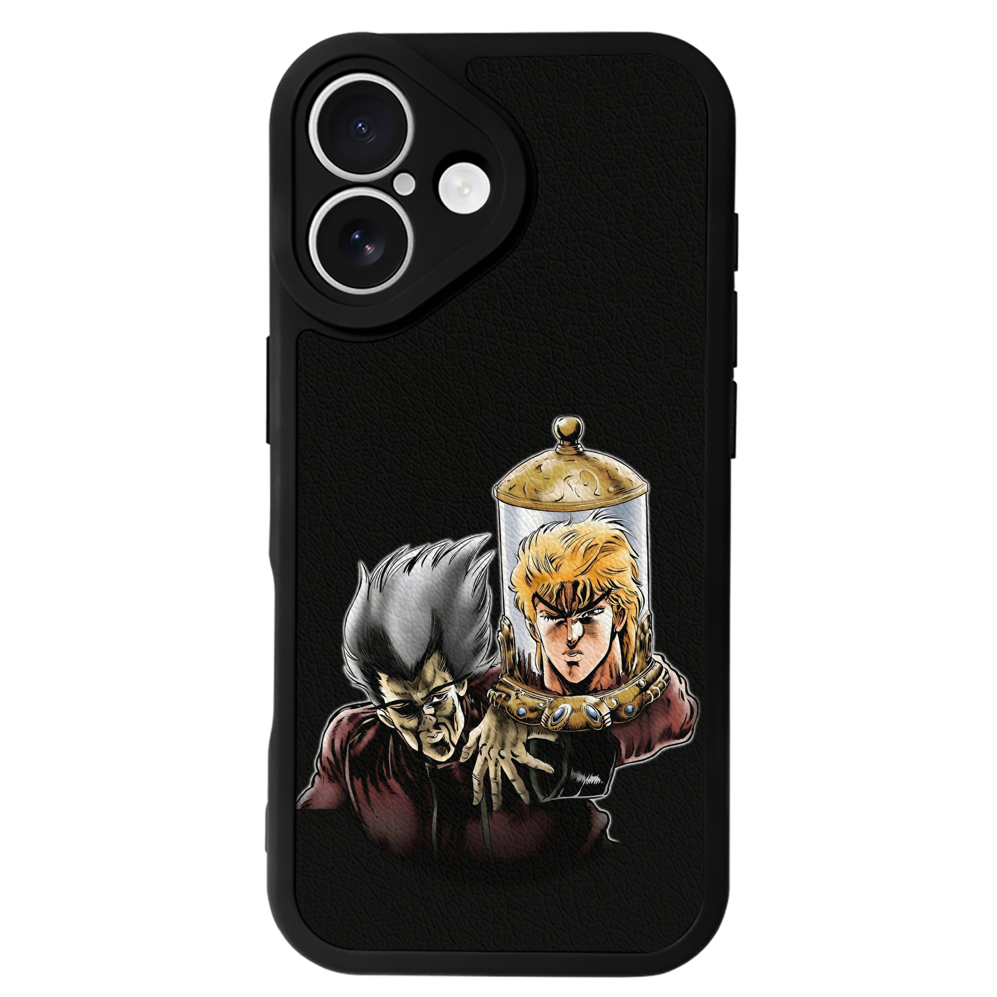（画像用） ジョジョの奇妙な冒険 ディオ?ブランドー JoJo's Bizarre Adventure Dio Brando 【iPhone 16シリーズ対応】シリコンスマホケース（レザー調） 材質：シリコン